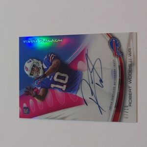 2013 Topps Platinum Robert Woods Autograph card A-RW Buffalo Bills USC only 7/10